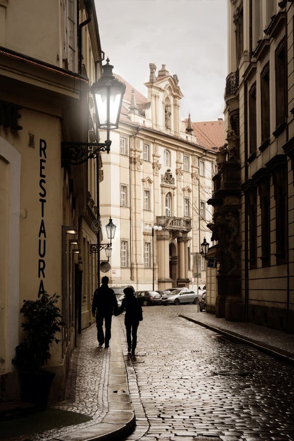 Piccola strada del centro Storico, Star Msto) a Praga.