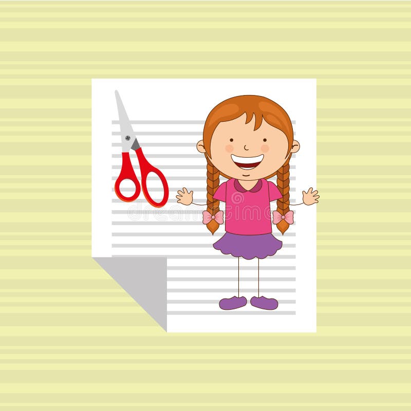 Small students design stock illustration. Illustration of paper - 72730757