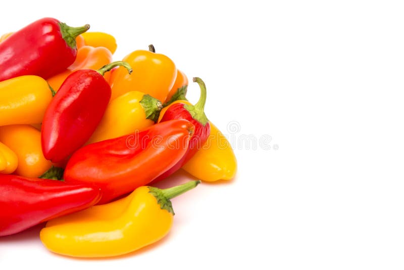 Small Sweet Peppers stock image. Image of organic, freshness 119607265