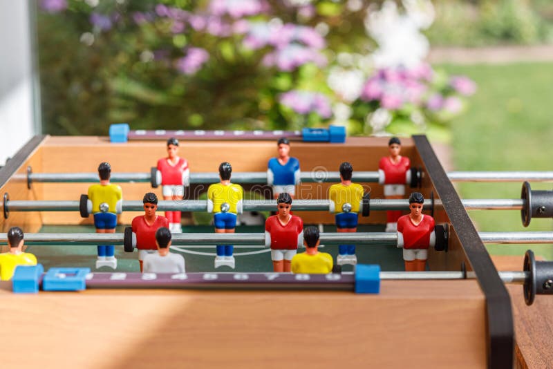 Small Table Football Game in Game Room Stock Photo Image of lifestyle