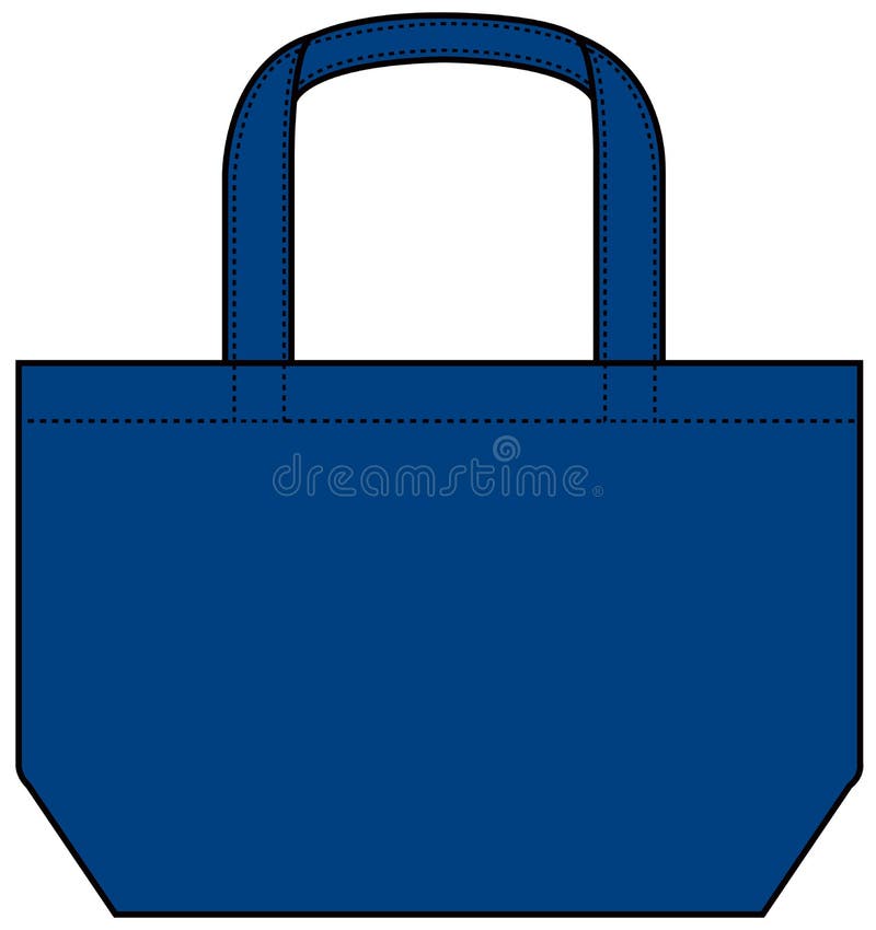 Small tote bag ecobag , shopping bag template vector illustration vector illustration