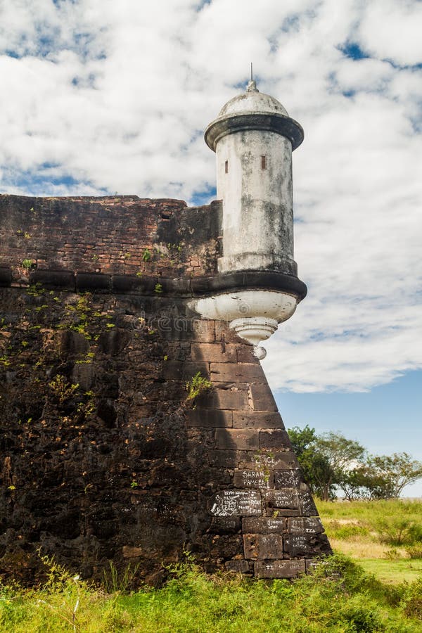 Small tower at St. Joseph fortress in Macapa, Braz