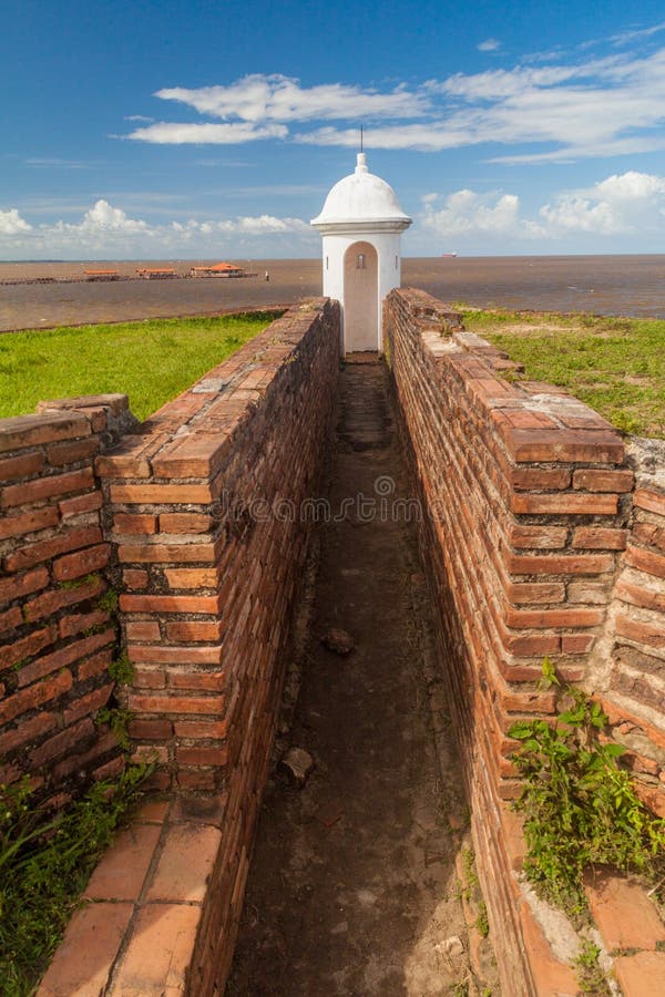 Small tower at St. Joseph fortress in Macapa, Braz