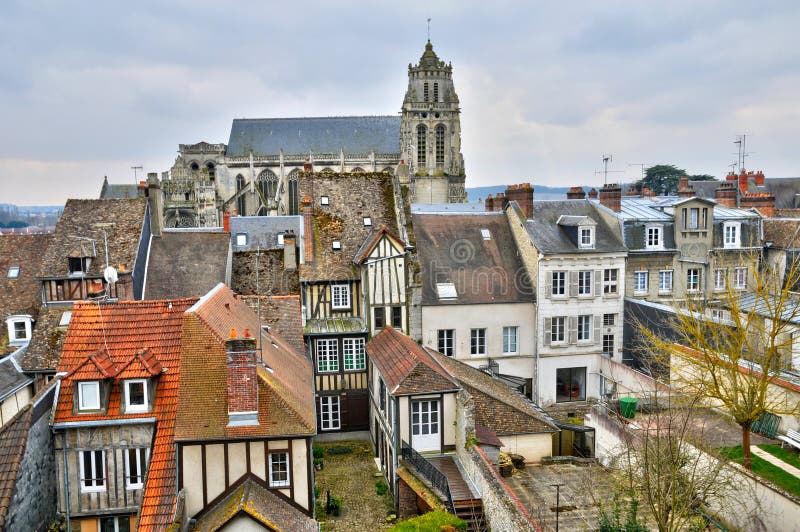 Small Town of Gisors in Normandie Stock Photo - Image of scenic ...
