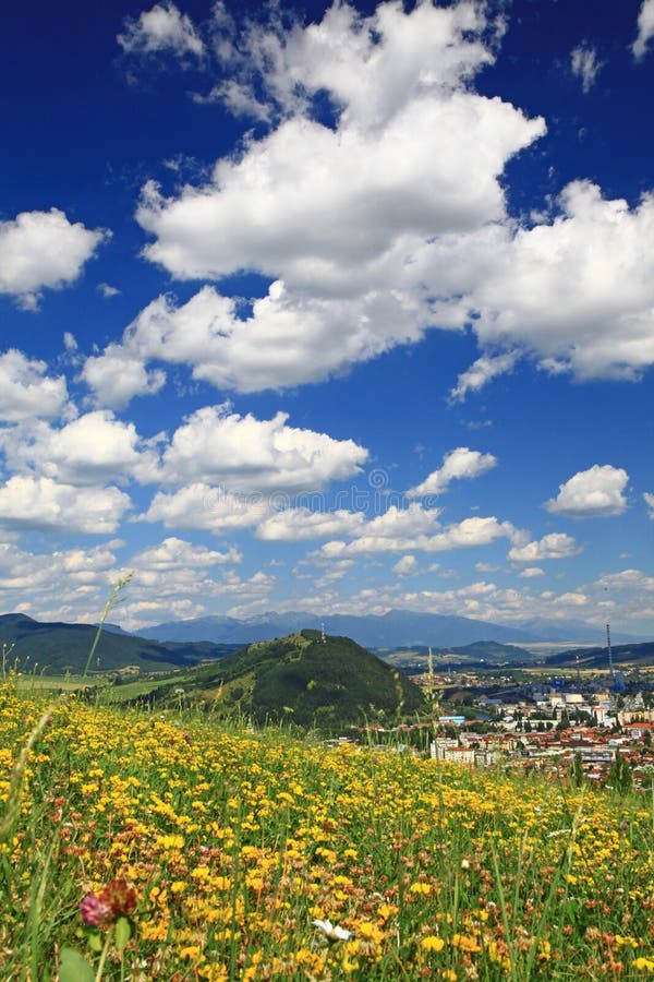 Small town Ruzomberok, Slovakia