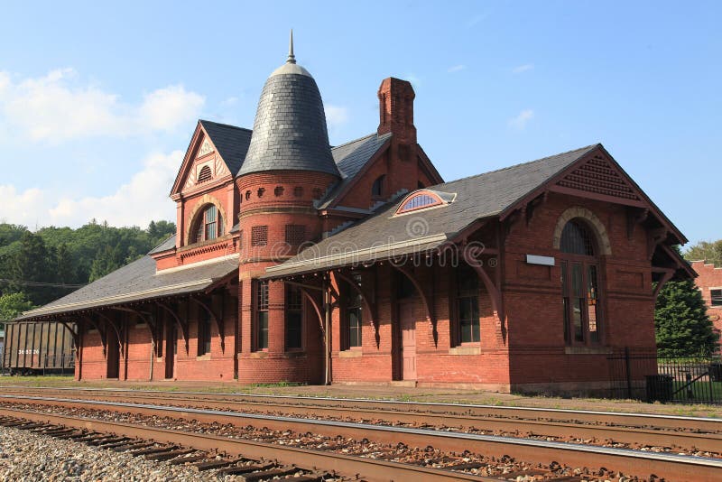 Small town train depot