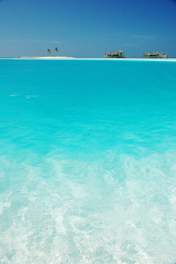 Small tropical island and beach rooms royalty free stock photo Small tropical island and beach rooms royalty free stock photo