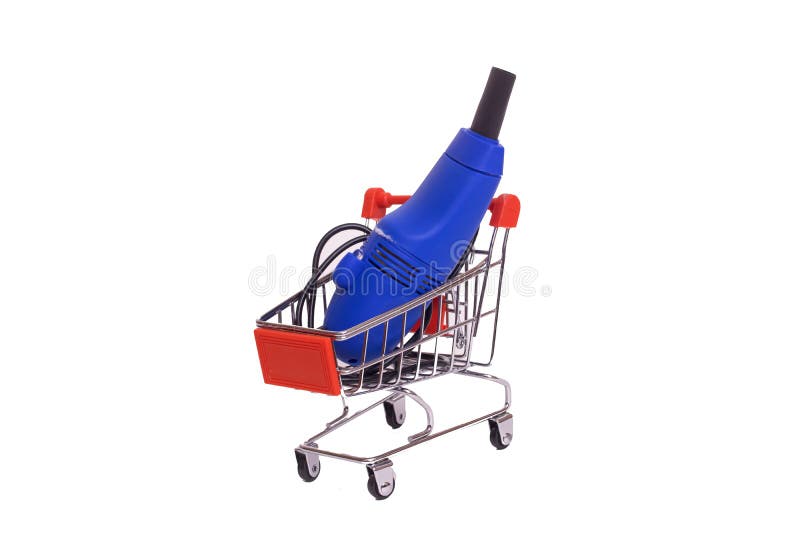 Small vacuum cleaner for keyboard isolated on white background stock photos