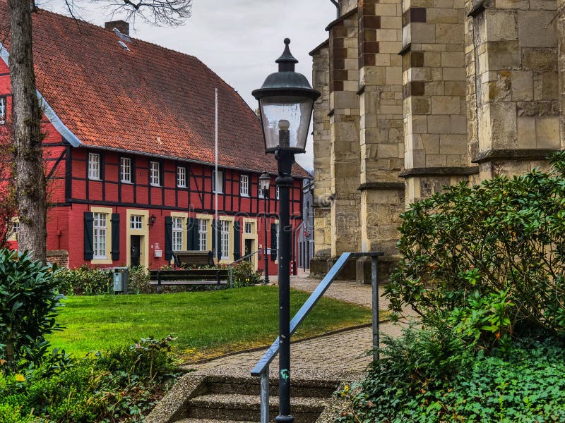 The Small Village of Darup in Westphalia Stock Photo Image of