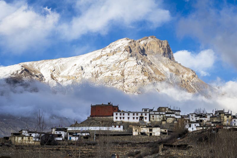 Small village in Himalaya mountains