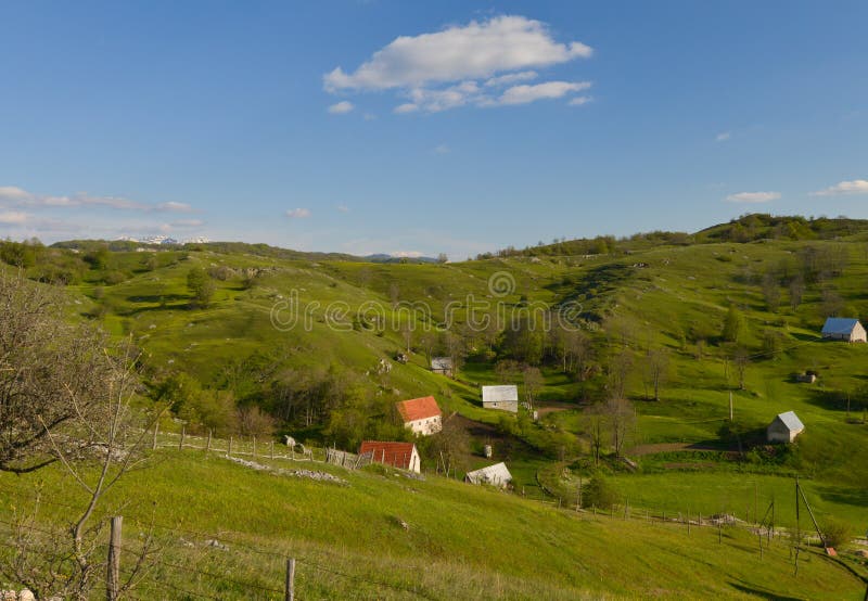 Download A Small Village In Montenegro Stock Image - Image of montenegro, hill: 49815203