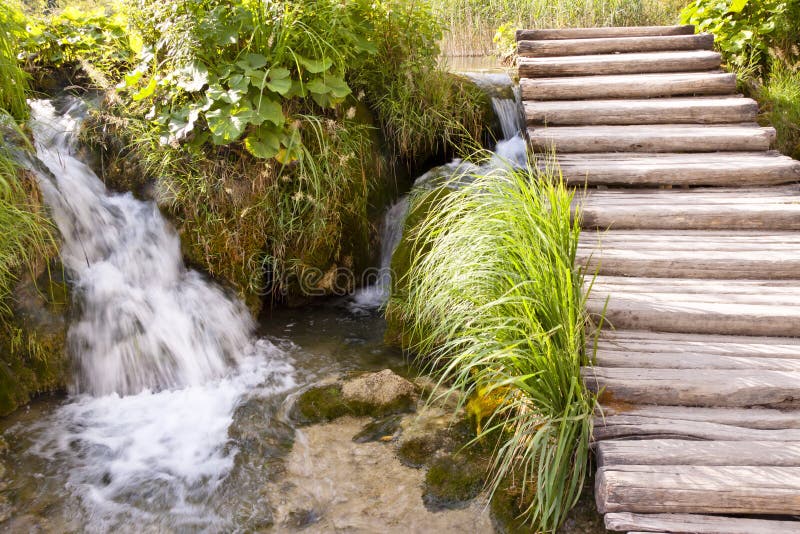 Small waterfall - Plitvice lakes