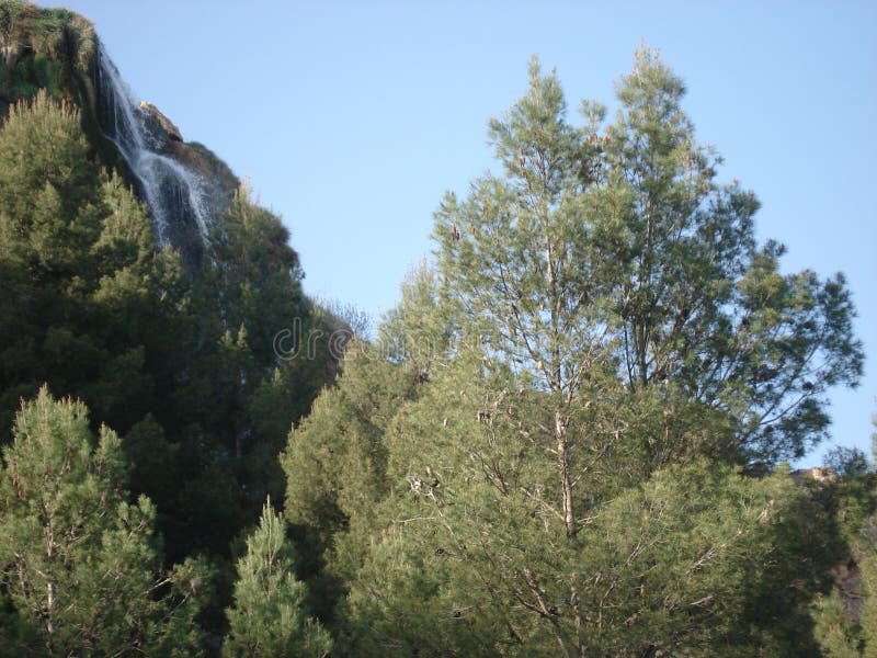 Small waterfall in Skoura, Sefrou, Morocco