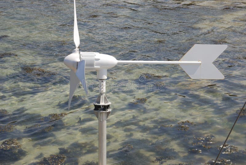 Small Wind Turbine on a Boat Stock Image Image of windmill, ecofriendly 181741819