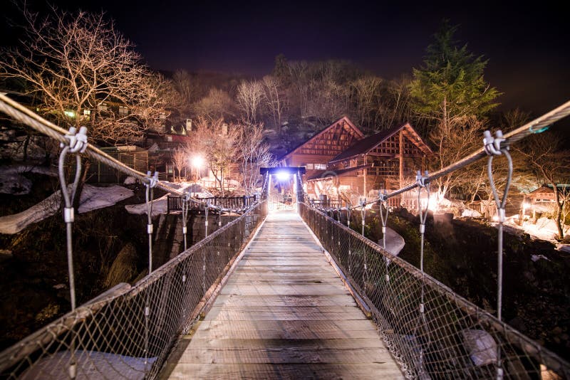 Small wood bridge