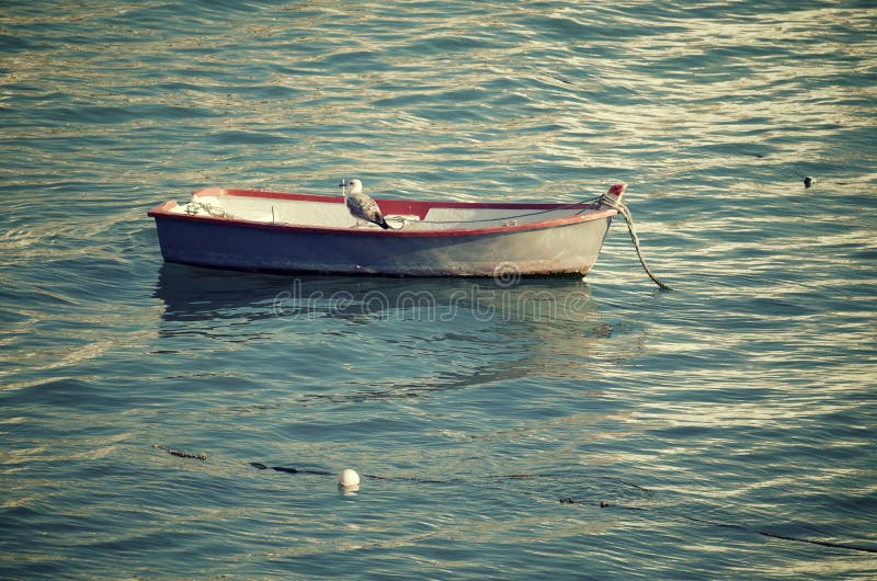 Small wooden boat