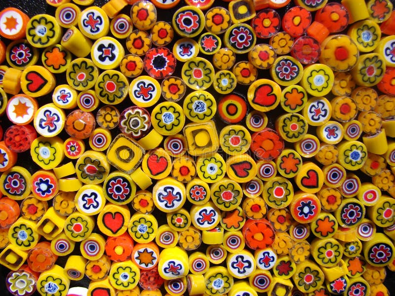 Small yellow beads