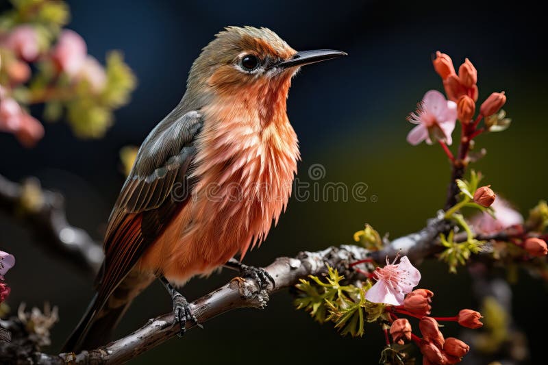 The Smallest Bird in the World is the Hummingbird. Stock Photo - Image
