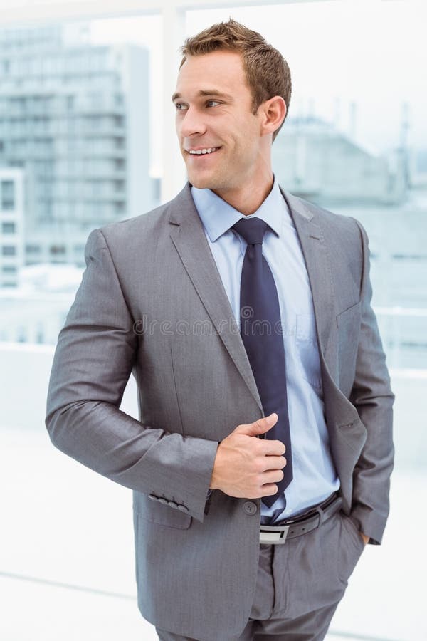 Smart businessman in suit at office stock photography Smart businessman in suit at office stock photography