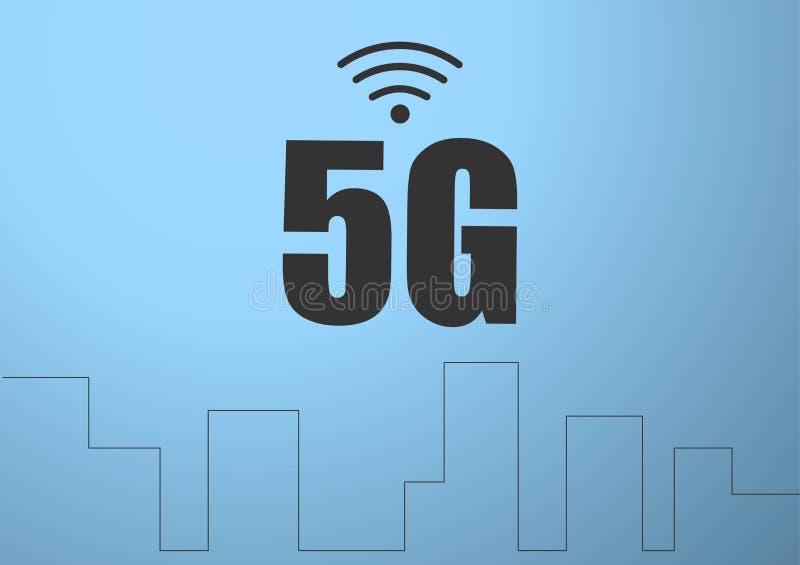 Smart city and wireless communication network,abstract image visual, internet of things. 5G concept of internet connection vector illustration Smart city and wireless communication network,abstract image visual, internet of things. 5G concept of internet connection vector illustration