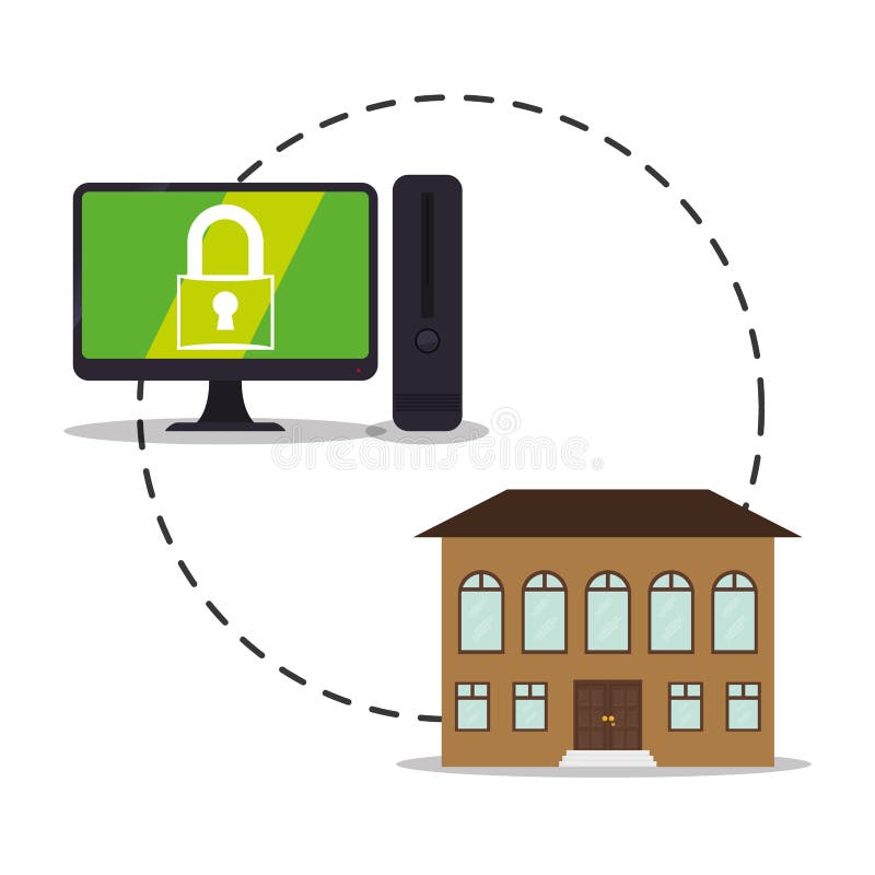 smart design för cyber för kontroll för hem- säkerhet för system vektor illustrationer smart design för cyber för kontroll för hem- säkerhet för system vektor illustrationer
