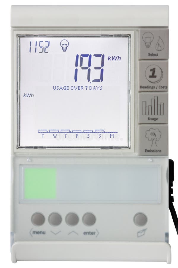 Smart Electricity Meter Display Stock Photo Image of energy, domestic