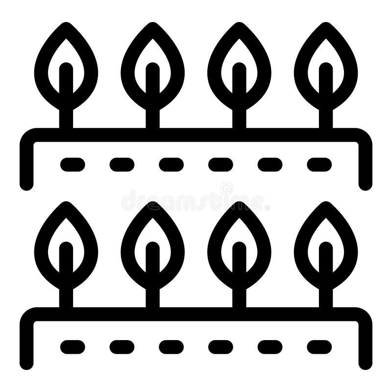 Smart farm technology managing soil and plants growth royalty free illustration