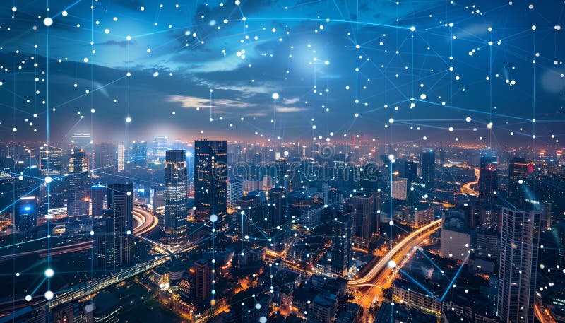 Smart grids manage energy distribution efficiently and reduce waste vector illustration