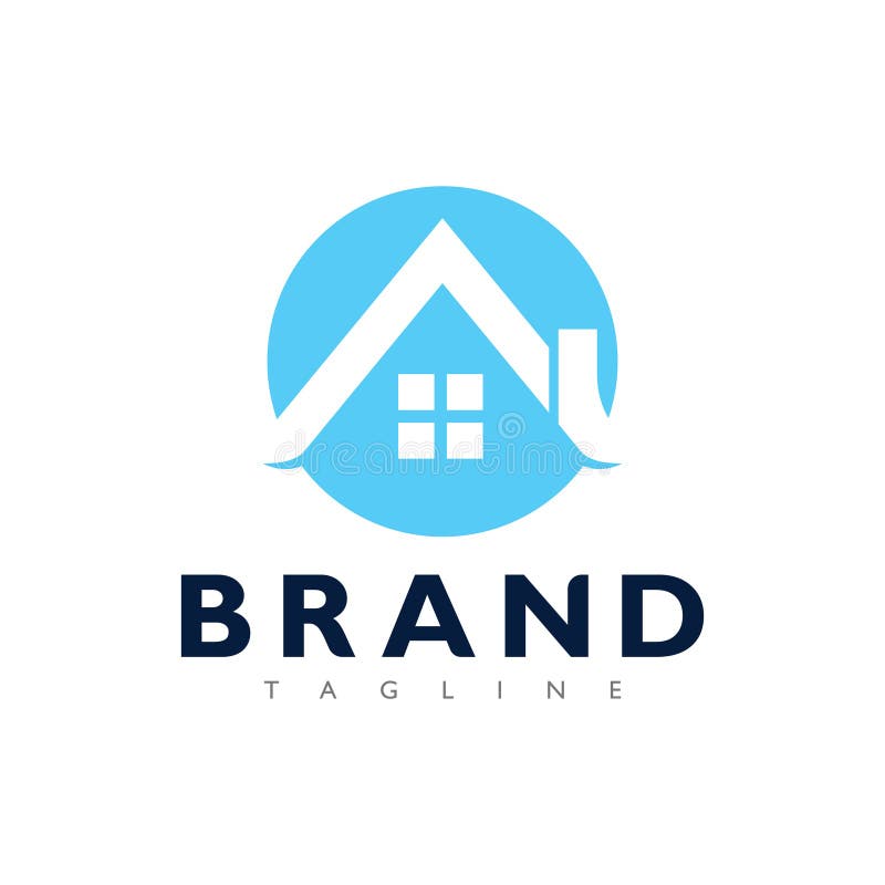 Smart Home Architecture Logo Icon for Modern Construction and Property Services vector illustration