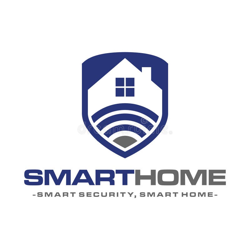 Wifi House Home Logo Vector. Smart Home Tech Internet In The House ...