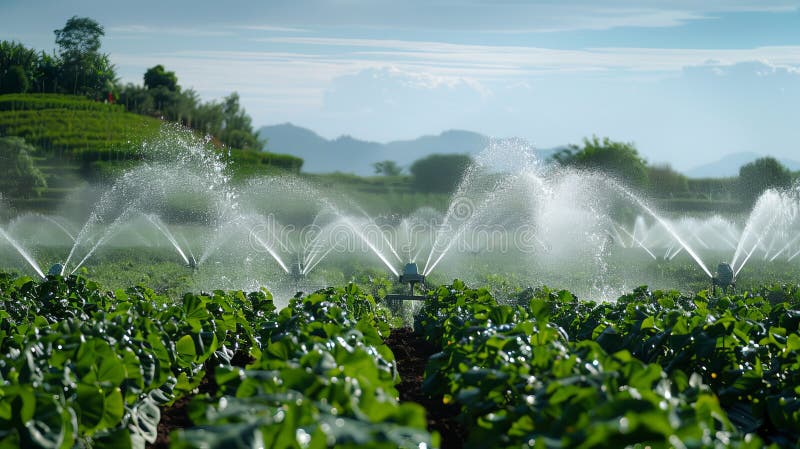 Smart Irrigation Systems in Use Stock Illustration Circuit Diagram