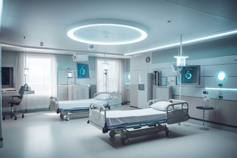 smart lighting system in hospital, providing a safe and calming environment for patients