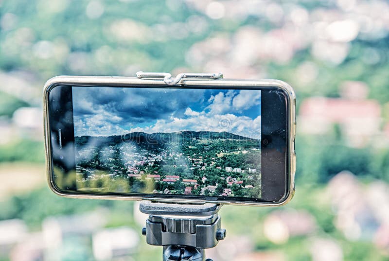 Inteligentná mobilná fotografia starého banského mesta Banská Štiavnica