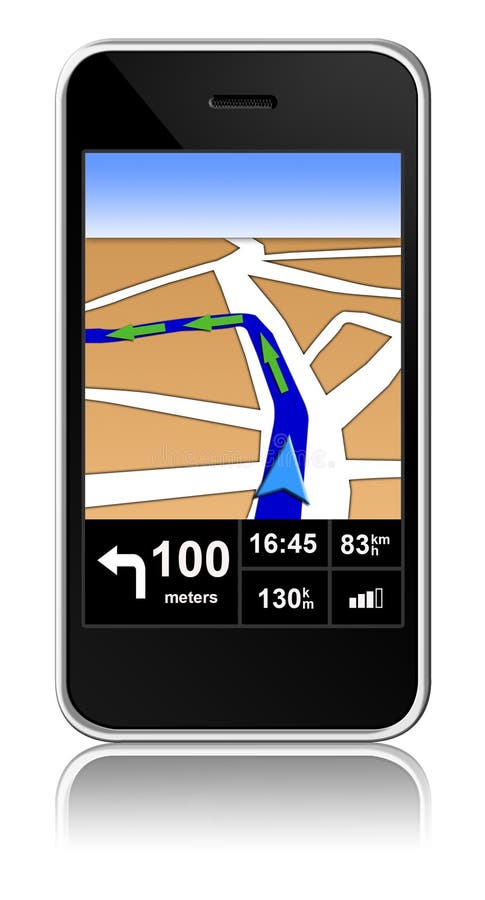 Smart-phone with gps navigator inside