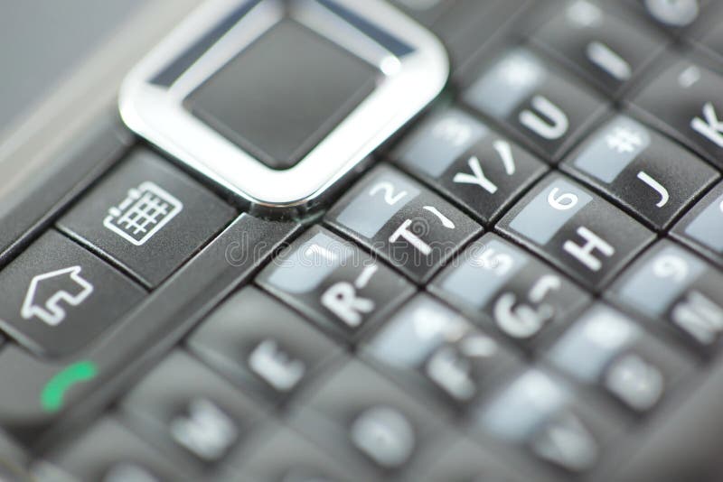 Smart Phone Keypad Qwerty Close Up