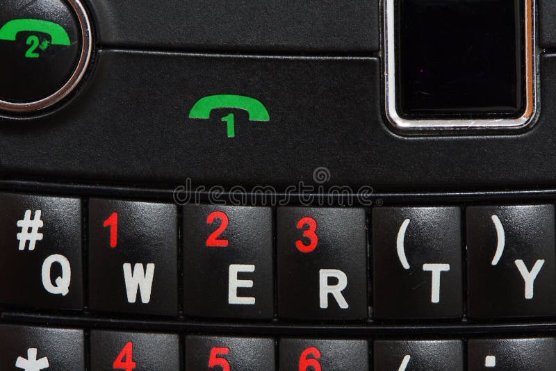 Smart Phone Keypad Qwerty Close Up