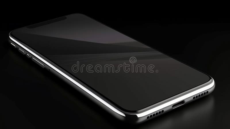 Smart phone mock up designed 3D. Generative AI vector illustration