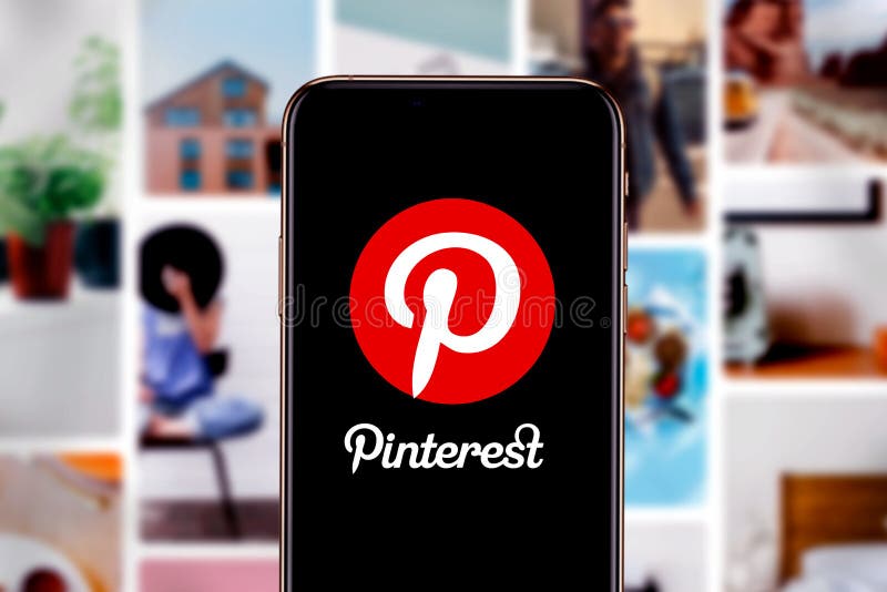 Pinterest app editorial photography. Image of sign, device - 138649722