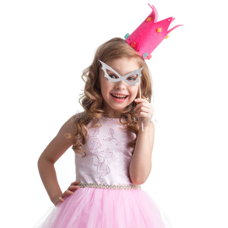 Smart Princess Girl Talking Stock Image - Image of princess, education ...