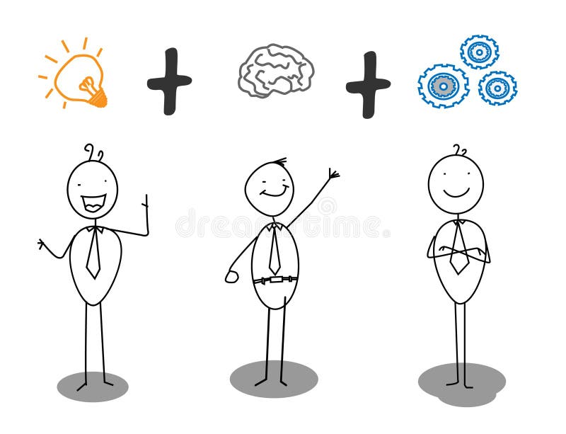 Smart progress idea Illustration