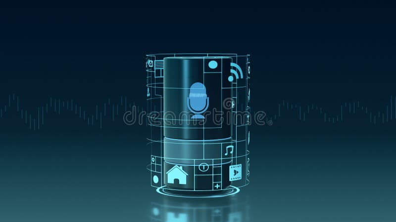 Home voice assistant stock illustration Illustration of recognition Circuit Diagram