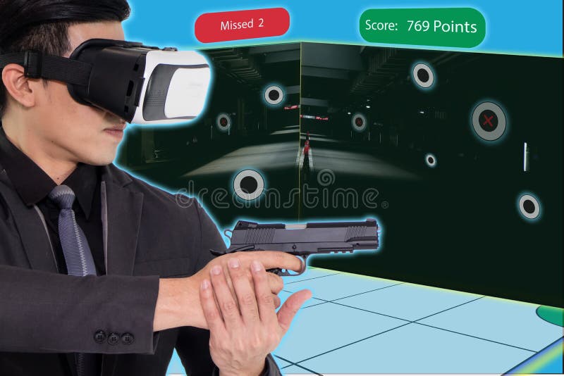 Smart training with augmented and virtual reality technology con stock photography Smart training with augmented and virtual reality technology con stock photography