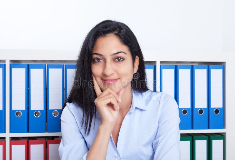 Smiling Turkish Woman on a Pillow Stock Image Image of creativity