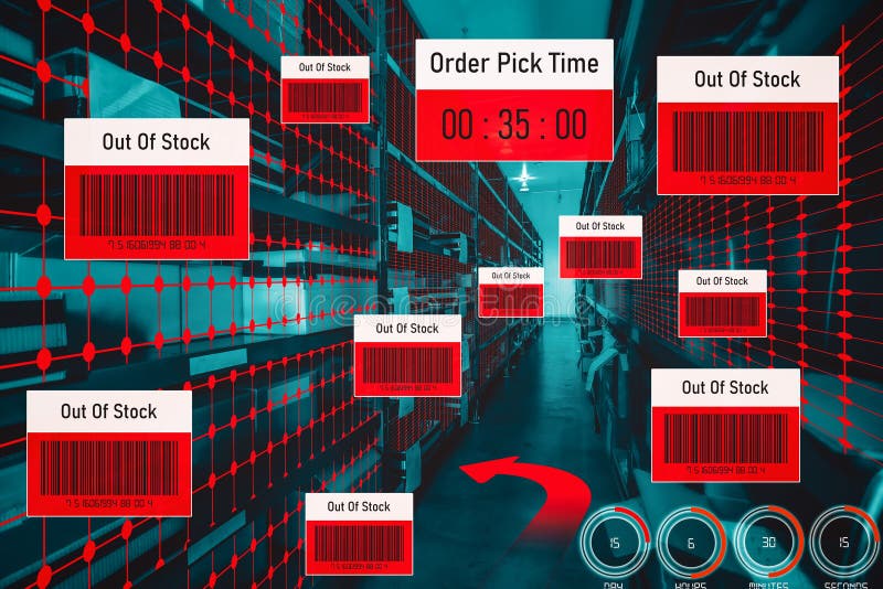 Smart warehouse management system using augmented reality technology stock images