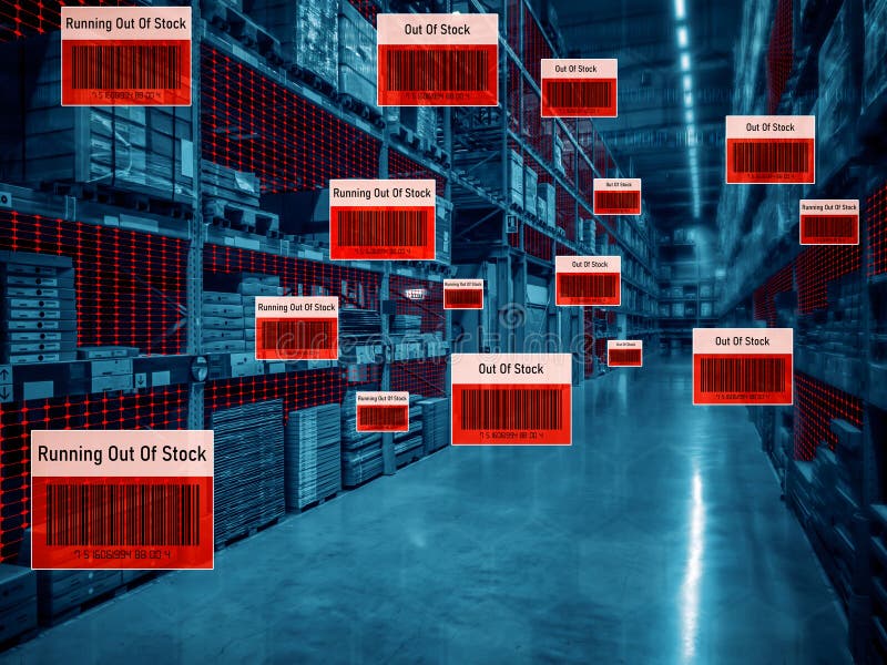 Smart warehouse management system using augmented reality technology royalty free stock images