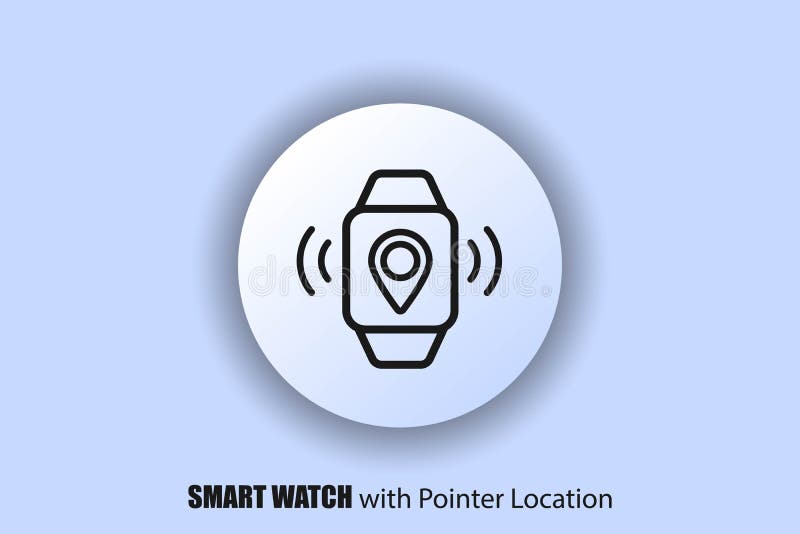 Smart Watch with Precise Location. GPS on the Display of Smart Watches
