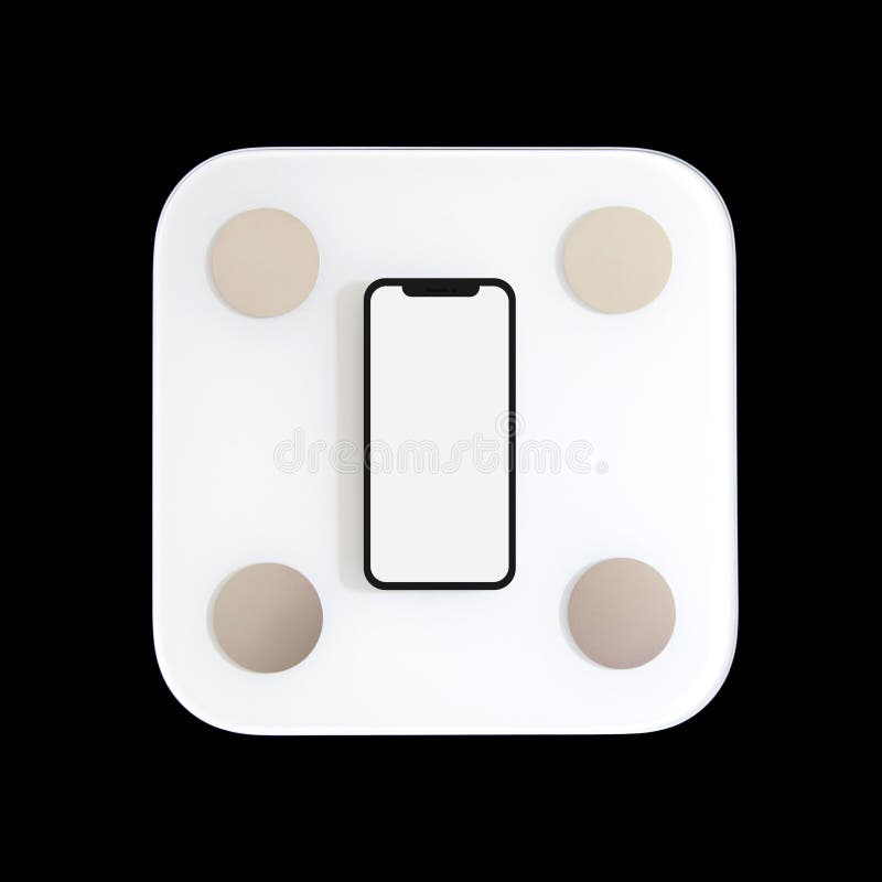 Smart Weight Scale and a Smartphone with a Neutral Screen To Add a