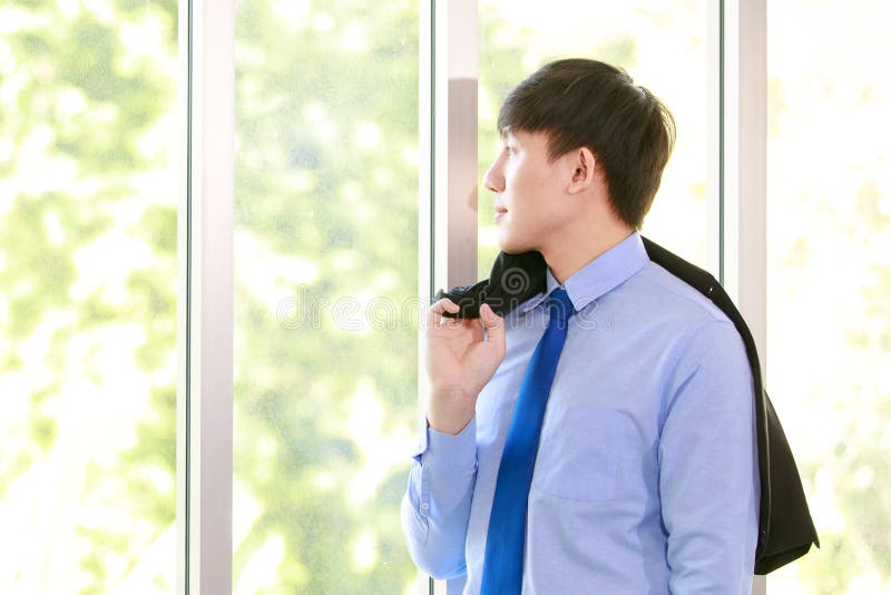 Smart Young Executive Businessman on Formal Working Suit and Elegant