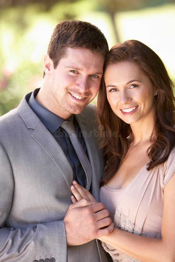Smartly Dressed Young couple in park royalty free stock photo Smartly Dressed Young couple in park royalty free stock photo