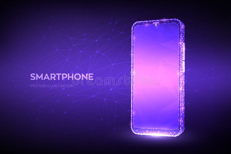 Smartphone. Abstract Wireframe Closeup Mobile Phone with Blank Empty Screen. Touch Screen Display. Low Poly Geometric Shapes Stock Illustration - Illustration of dots, blue: 173267268 Smartphone. Abstract Wireframe Closeup Mobile Phone with Blank Empty Screen. Touch Screen Display. Low Poly Geometric Shapes Stock Illustration - Illustration of dots, blue: 173267268